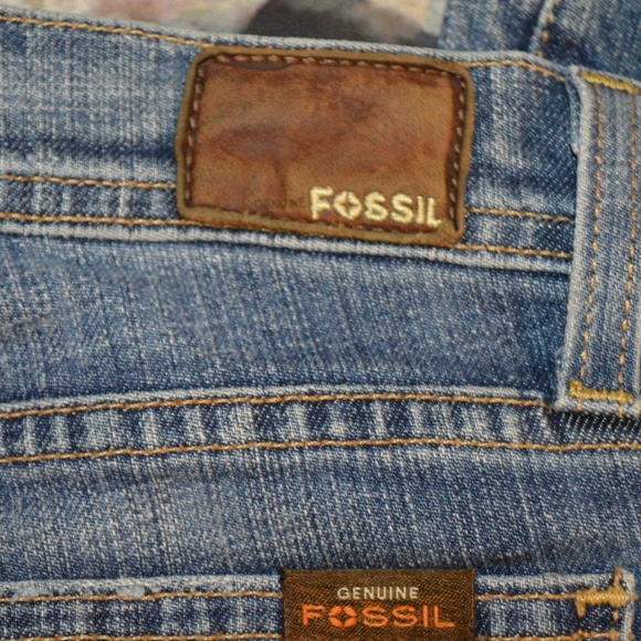 Fossil Women's Blue Boot Cut Jeans Size 28 - Picture 3 of 8